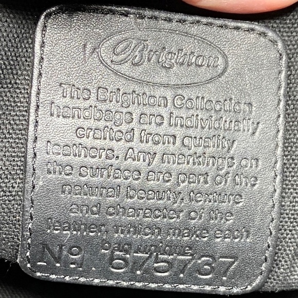 BRIGHTON | Vintage Black Classic Leather Tote - Picture 10 of 16